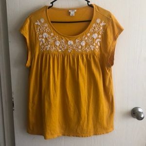 J Crew Embroidered top